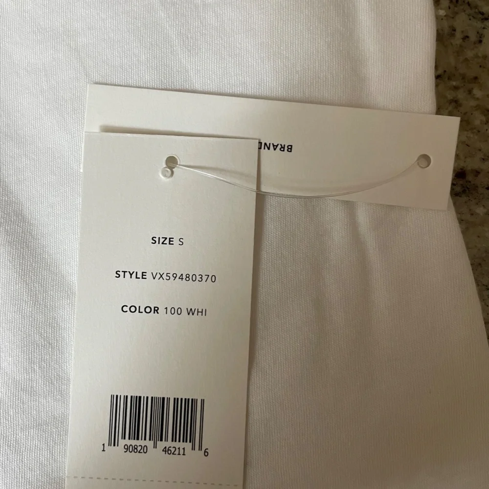 White Little Boy V-Neck T-shirt from Vince - Picture 13 of 14